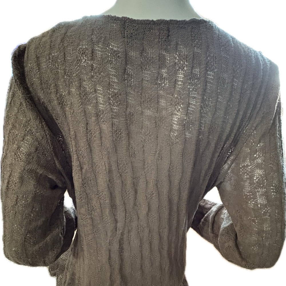 Women’s Vandana brown lightweight long-sleeve sweater with tons of details - XL - Picture 4 of 10